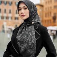 BUTTONSCARVES Nada 3 Square Movie Night Hijab Segiempat Buttonscarves Nada 3 Movie Night