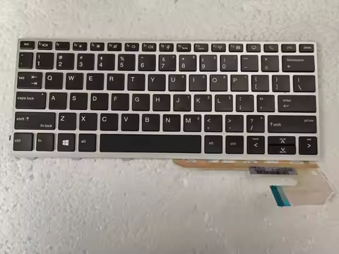 FOR HP EliteBook 730 G5 735 G5 735 G6 830 G5 830 G5 836 G5 HSN-I12C -I30C Keyboard US Backlit silver