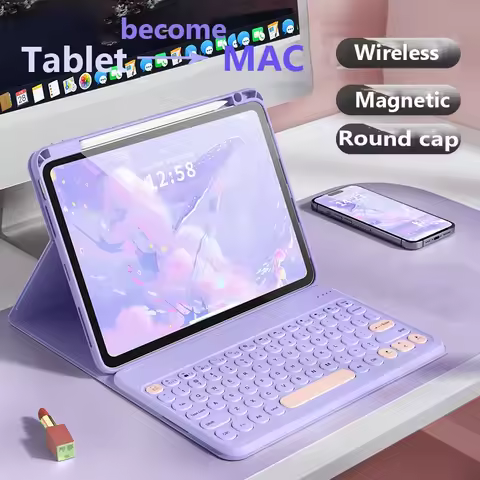 Round Cap Keyboard Case for Huawei Matepad 11.5inch 2023 Air 11.5 11 2021 Pro 11 2024 2022 for Matep