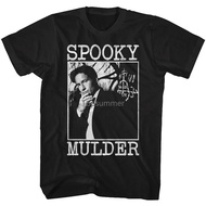 Adult T-Shirt With A Picture Of The Tv Series "The X Files" With Creepy Pattern.