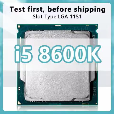 Core i5-8600K CPU 6 cores 6 threads 3.6GHz 9MB 95W 8th Generation Processor LGA1151 for H370 Z390 Mo