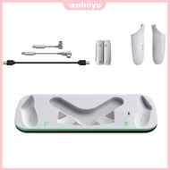 VR Charging Station Charging Dock for VR Headset & Controllers with 900mAh*2 Rechargeable Batteries 