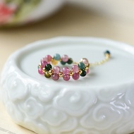 Rainbow Ring Women 14k Gold Fashion Jewelry