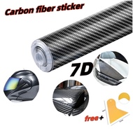 COD Carbon Fiber Sticker 7D Car Glossy Wrap Accessories Decoration Replacement  Car Vehicle  High Gl
