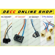 *OEM* H4/H7/H1/3 PIN SOCKET Bulb Socket Car Headlight