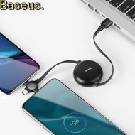 Baseus Little Octopus LV389 Drawstring Charging Cable Integrates 3 Type C / Micro USB / Lightning Ends (3A, 1M)