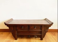 早期。實木。古樸。矮桌。矮書桌。展示檯。