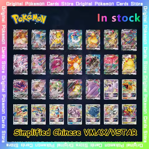 100%Original Pokemon Eevee Charizard Rayquaza VMAX VSTAR Single Card PTCG Simplified Chinese Collect
