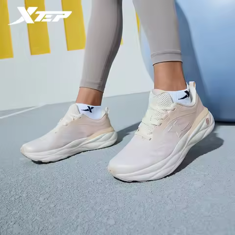 Xtep Cloud Wing 2.0 Running Shoes For Women Summer Elasticity Sole Men's Sports Shoes Soft Thick Sol