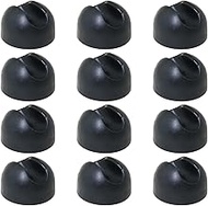 Heyous 12PCS Black Hairpin Leg Protectors Fits 3/8 Inch to 1/2 Inch Thick Rod Furniture Table and Ch