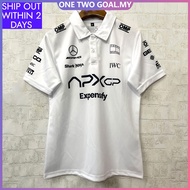 2025 Benz Apxgp Racing F1 Team Driver Polo White Shirt