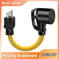 30 Amp to 110V RV Adapter Cord, 30A to 15A NEMA 5-15P Male to TT-30R Female Power Supply for RV Trai