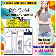 Women's Slim Fit T-Shirt Pattern Adult T-Shirt Pattern Tracing Pattern T-Shirt Size XS-XXL