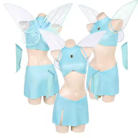 Disguise Bloom Cosplay Costume Winx Cartoon Fairy 2025 Club Vest Skirt Elf Wing Gloves Women Adult O