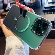 Luxury Frosting Magsafe สำหรับ iPhone 13 14 Pro Max 12 Mini 13 Mini Case Magnetic Gradient สำหรับ iPhone 12 11 Pro Max Matte กันกระแทก Slim Hard Cover 14 Plus