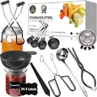 Canning Kit, Canning Supplies Starter Kit, Food Grade Stainless Steel Canning Set for Beginner,Canni