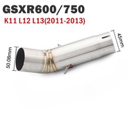Slip-on cheap for Motorcycle Exhaust Middle Link Pipe Muffler Escape Section Adapter Tube GSXR 600 7