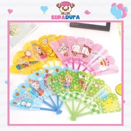 Kids Creative Cute Portable Handheld Fan Folding Fan Plastic Cartoon Small Fan Summer Student Child 