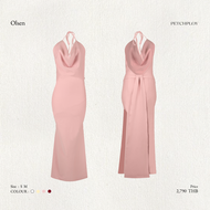 PETCHPLOY - Olsen Dress เดรสราตรียาวดีไซน์พิเศษ เปิดหลัง คอวีลึก ความยาวระดับพื้น เดรสออกงาน