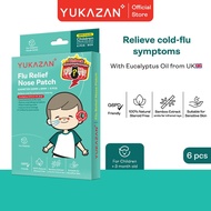 Yukazan Children Flu Patch 6'S for 3 months+ Nose Patch / Flu Relief Patch Relieves colds / Flu / Si
