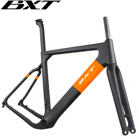 BXT T1000 Carbon Fiber Gravel Bike Frame Set 27.5er/700C Lightweight Road Cycling Bicycle Frame Kit 