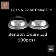 (Ready Stock) Benxon Disposable Cup Dome Lid for 12oz,16oz,22oz/Tudung/Penutup Cup Plastic Benxon.