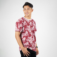 DP | Maroon Floral Print T-Shirt - 9394TZX