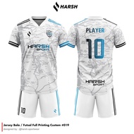 Ready Baju Jersey Futsal Full Printing Bebas Custom Design Free Nama