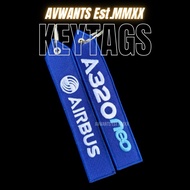 Airbus 320/ A320 Neo Keytag (Emroidered)