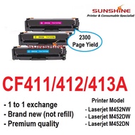 Compatible CF411/412/413A C/M/Y Color Page Yield : 2300