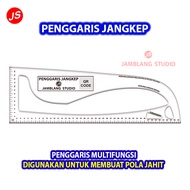 Penggaris Jangkep  Multifungsi Tailor Penjahit Pola Lengkap  [ Jamblang Studio ]