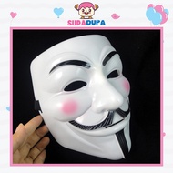 V for Vendetta Mask Topeng Mask Kids Prank Funny Toys Cosplay Halloween V Mask Anonymous Toys Hacker