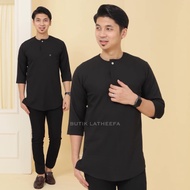 BLACK SLIM FIT KURTA SKULL JOHOR NECK BULLETS 3 TRIBES Boutique Latheefa