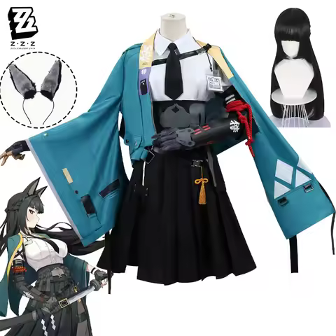 Zzz Hoshimi Miyabi Cosplay Costume Game Zenless Zone Zero Cosplay Wig Outfits Halloween Carnival Par