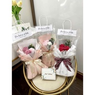 Bouquet of 3-5 wax roses, meaningful gift