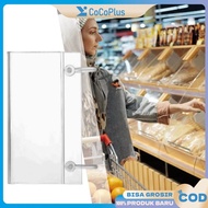 Price 80x55MM PVCTAG Holder 100*55M/ for Supermarket Minimarket Shelves, Displays, Price Labels, Han