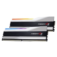 32GB (16GBx2) DDR5 5600MHz RAM (หน่วยความจำ) G.SKILL TRIDENT Z5 RGB (INTEL XMP) (METALLIC SILVER) (F