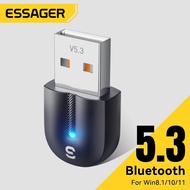 Essager 5.3 Bluetooth Adapters Mini Multifunctional Support Free Drive Windows 8.1/10/11 Compatible