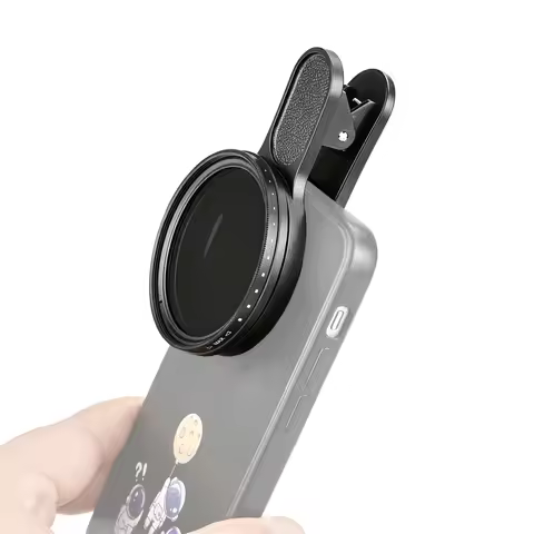 52mm Clip-on Phone ND Filter ND2-ND400 Variable Neutral Density Lens Filter Compatible with iPhone S
