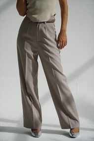 Taupe.brand - EVELYN STRAIGHT LEG PANTS  กางเกงขายาว ซิปหน้าทรงขากระบอกกลาง ทรงสวยพรางหุ่น ผ้าเกาหลี