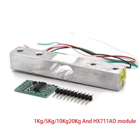 Load Cell Weight Sensor 1KG 5KG 10KG 20KG HX711 Module Electronic Scale Aluminum Alloy Weighing Pres