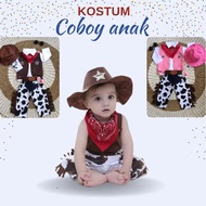 Logan Cowboy Costume Kids Cowboy Set Cowboy/ Set Toddler Costume Halloween Costume Cosplay 6 in 1 Pr