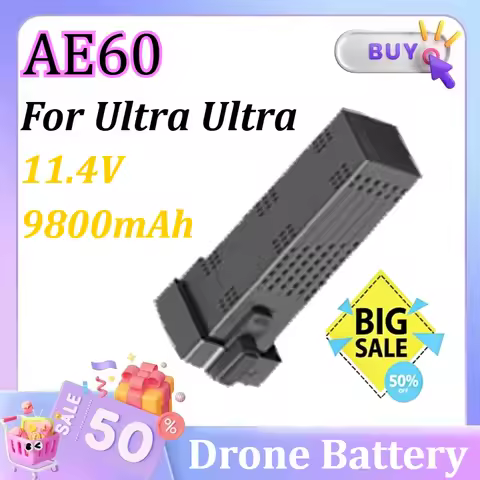 AE60 GPS Drone Battery 11.4V 9800mAh Battery for AE60 Ultra Bateria Flight Time 50 Minutes