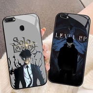 MK-97 Solo Leveling Liquid HD Glass Casing for OPPO A7 A12 A12S A11K A5S F9 F7 F5 Realme 2 Pro