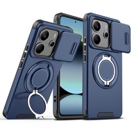 For Realme 14T Case Realme 14 5G Cover Realme 14T 14 5G Magnetic Ring Armor Slide Camera Lens Case M