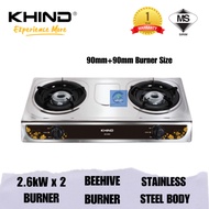 KHIND GAS STOVE STAINLESS STEEL GC1009 / DAPUR GAS STAINLESS STEEL
