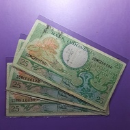 uang 25 rupiah seri bunga 1959