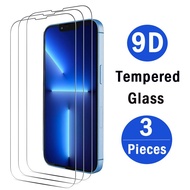 3 cái bọc hoàn toàn kính cường lực cho iPhone 11 12 13 Pro 14 XS Max miếng bảo vệ màn hình iPhone x