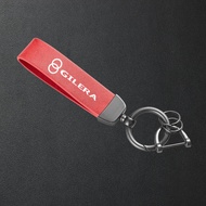 For Gilera GP800 Gp 800 Fuoco Nexus 500 Runner 50 125 200 Motorcycle High-Grade Leather Keychain Met