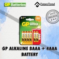 GP Alkaline 8AAA + 4AAA Battery